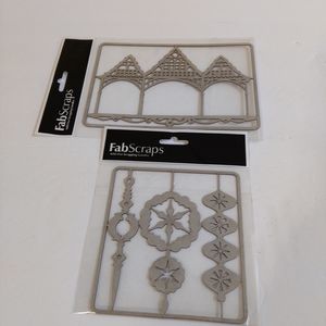 NEW Fanscraps Cardboard Embellishments Lot of 2